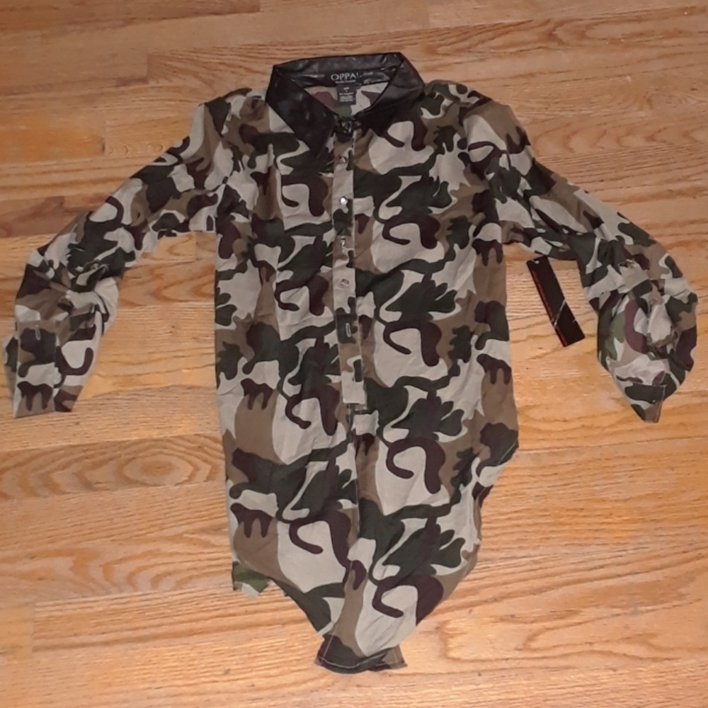 Camo blouse
